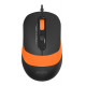 Мышь A4Tech Fstyler FM10 USB черный/оранжевый (1600dpi, USB, провод 1,5м)